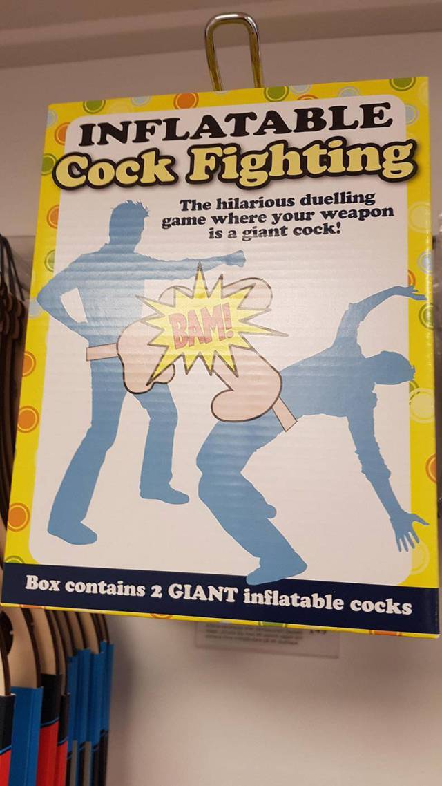 super effective album - Inflatable Cock Fighting The hilarious duelling game where your weapon is a giant cock! Box contains 2 Giant inflatable cocks