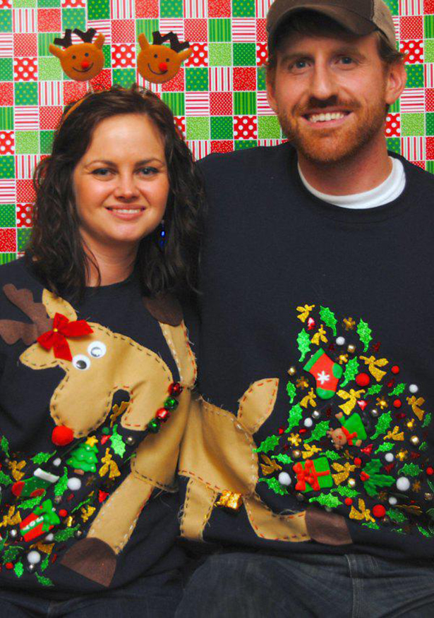 couples ugly christmas sweater