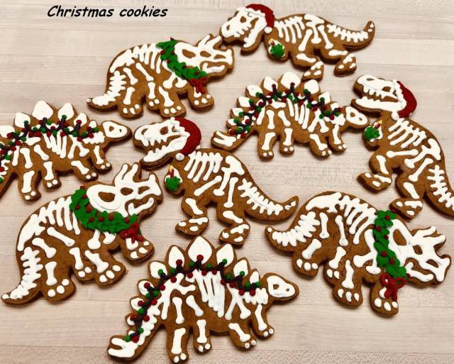 dinosaur christmas cookies - Christmas cookies Ly