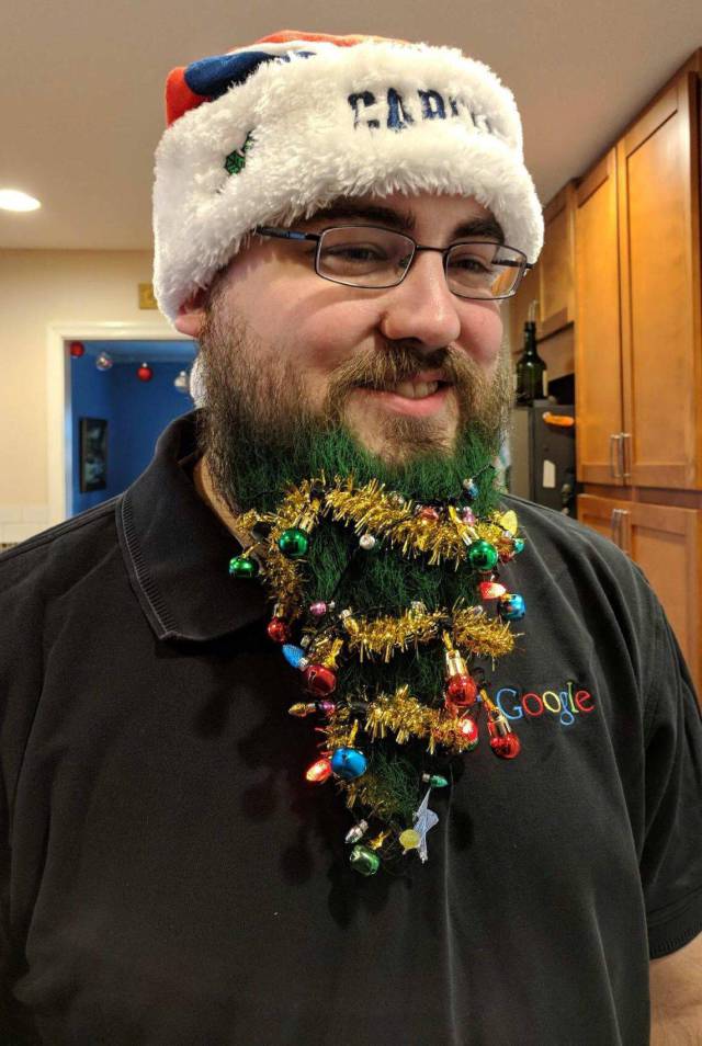 christmas tree beard