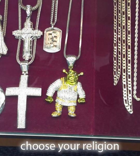 shrek our lord and savior - S56CTIONS Cmcmcm Mcmull choose your religion