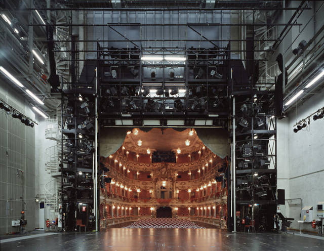Looking Into A Theatre From Behind The Stage