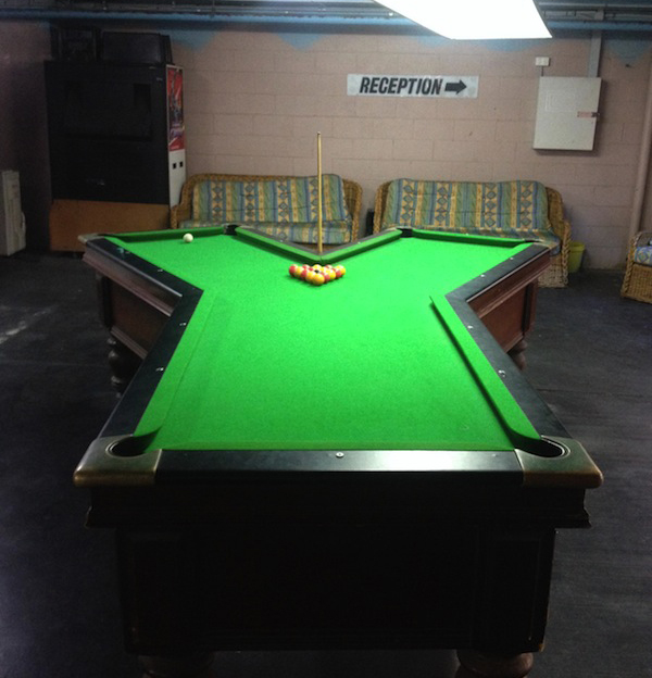 wtf pool tables shapes - Reception