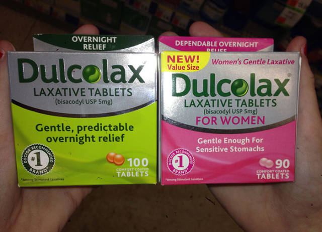 gendered products weird - Overnight Relief Dependable Overnight New! Value Size Women's Gentle Laxative Dulcelax Dulcolax Laxative Tablets bisacodyl Usp 5mg Laxative Tablets bisacody! Usp 5mg For Women Gentle, predictable overnight relief 100 Gentle Enoug