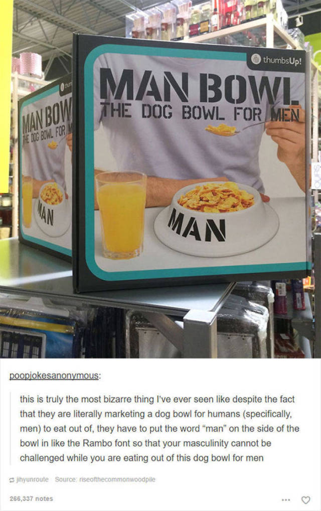 dog bowl for men - O thumbsUp! Man Bowl The Dog Bowl For Men 1 Dg Bowl Fup Man poopjokesanonymous this is truly the most bizarre thing I've ever seen despite the fact that they are literally marketing a dog bowl for humans specifically, men to eat out of,