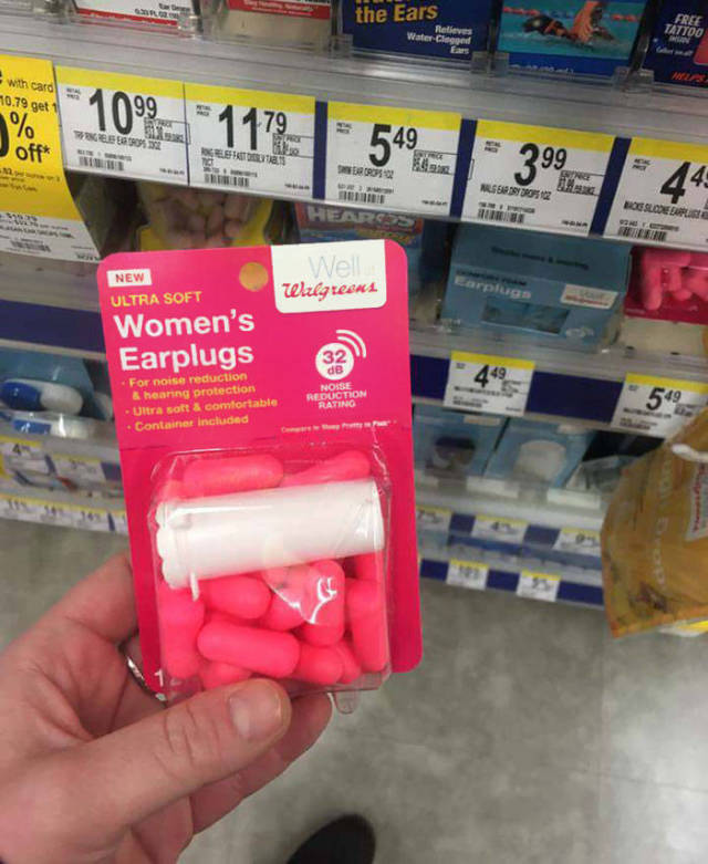 gender differences in products - the Ears Relieve Waterg Tattoo with card 0.79 get 1 % off 1099 479 W 549 32 Eshots 00 Nett Also Booslode Hearts New Ultra Soft Well Wilgreens Women's Earplugs For noise reduction & heaning protection Ultra soft & comfortab