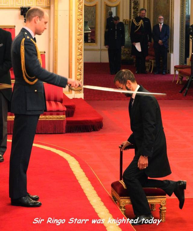 ringo starr knight - Sir Ringo Starr was knighted today