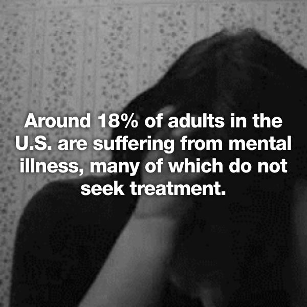 may the bridges i burn - Around 18% of adults in the U.S. are suffering from mental illness, many of which do not seek treatment.
