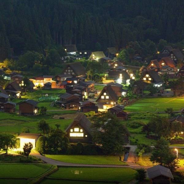 This village is not artificial, it exists and it is called Shirakawa and it is from Japan.