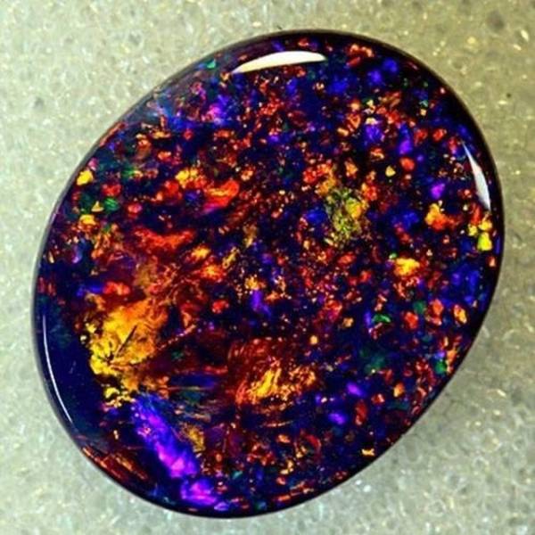 Black Opal from Coocoran Opal Fields, Australia