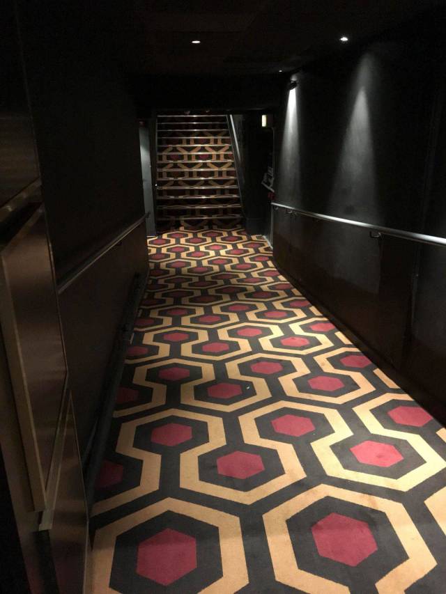 My local cinema has the carpet from the movie ‘The Shining’