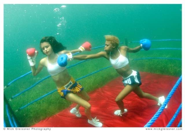 Underwater Boxing-It may sound pretty odd, but underwater boxing is a great option for people who want to start boxing but don’t want to get hard punches on their face and body. Boxers have to hold their breath under water for one minute, for 3 rounds, and surface to get some air in between the rounds.