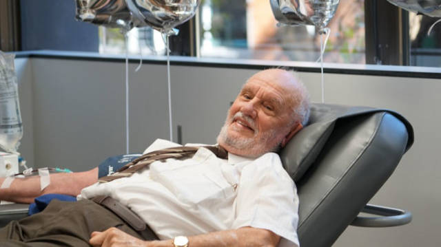“I’d keep on going if they’d let me” said Mr Harrison. But he has surpassed the donor age limit and the Blood Service seeks to protect his health
