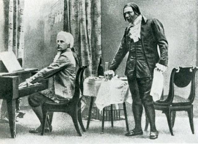Salieri and Mozart were friendly rivals.

Despite what the Oscar-winning Amadeus would have you believe, both composers enjoyed a normal, if unspectacular, relationship.