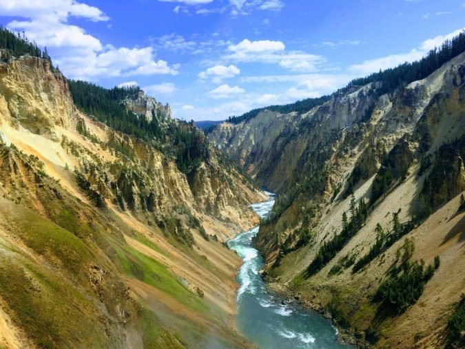 Yellowstone National Park in Wyoming is crazy beautiful.