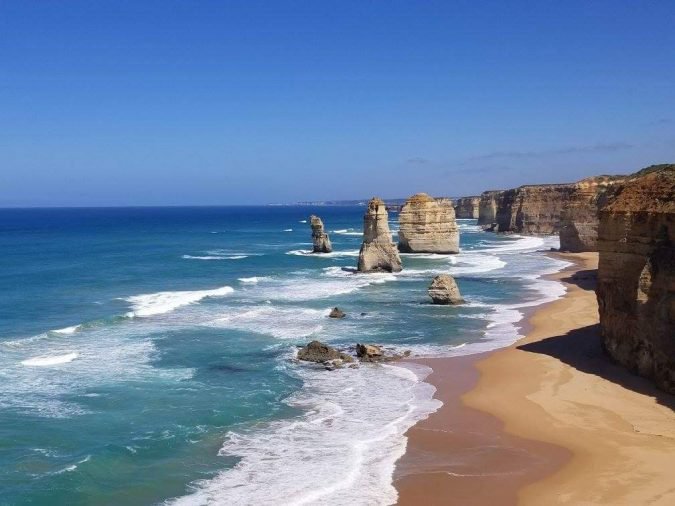 The unreal-looking Twelve Apostles on the coast of Australia are worth a trip.