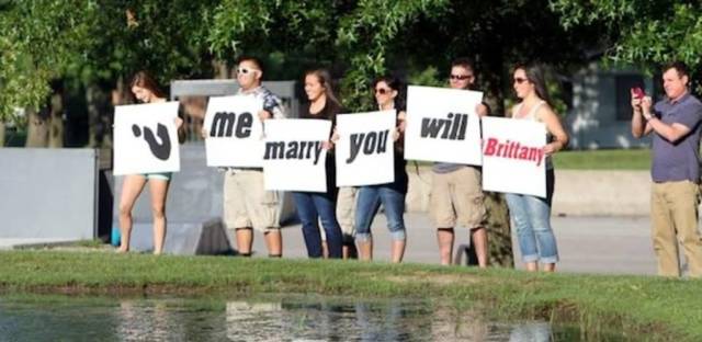 worst marriage proposal - marry you will Brittany