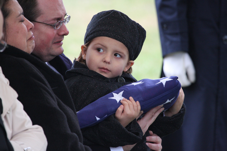 folded american flag funeral