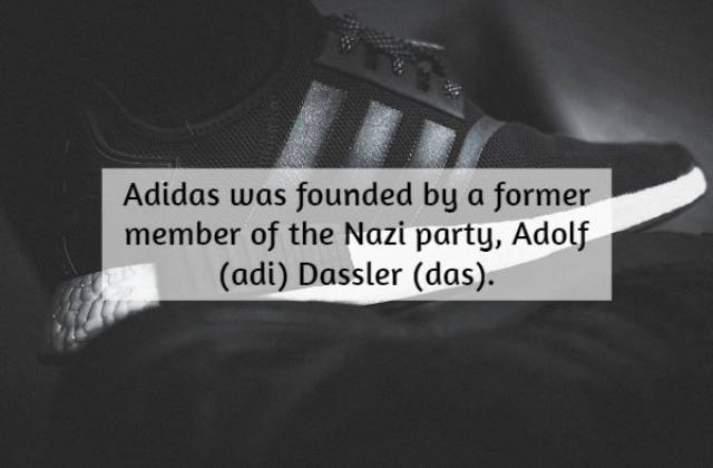 monochrome photography - Adidas was founded by a former member of the Nazi party, Adolf adi Dassler das.