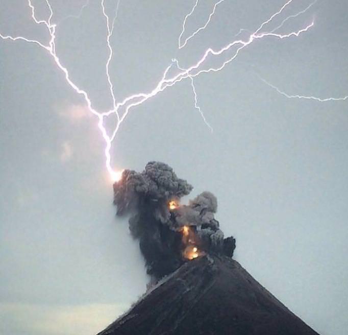 Lightening /Volcano