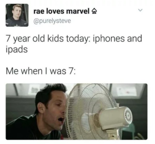 kids now vs kids then - rae loves marvel 2 7 year old kids today iphones and ipads Me when I was 7