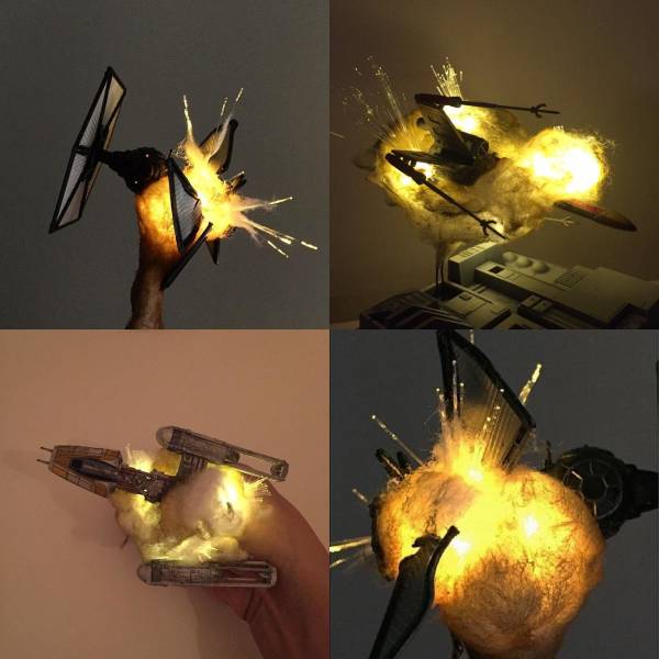 cool pic exploding star wars models