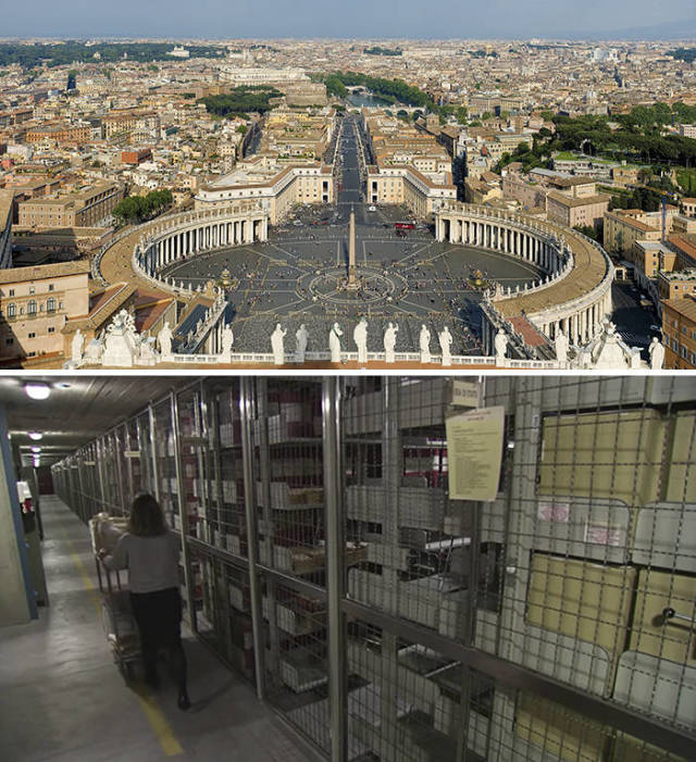 Vatican Secret Archives, Vatican City-The Vatican and the Catholic Church already seem to be mysterious as it is, but did you know they had a secret archive where they store documents relating to the Catholic Church and some of them can date as far back as the eighth century? The entire archive is so huge it has 53 miles of shelves, and the entrance is strictly forbidden for anyone who is not a researcher with a special permission for access. The place includes such documents as information of Martin Luther’s excommunication and a letter from Michelangelo to Pope Julius II.