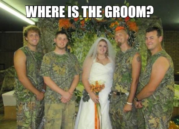 funny camo - Where Is The Groom?