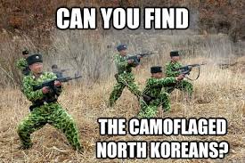 funny military memes - Can You Find The Camoflaged North Koreans
