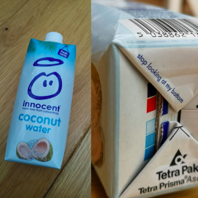 Innocent coconut water-Not so innocent now, huh?!