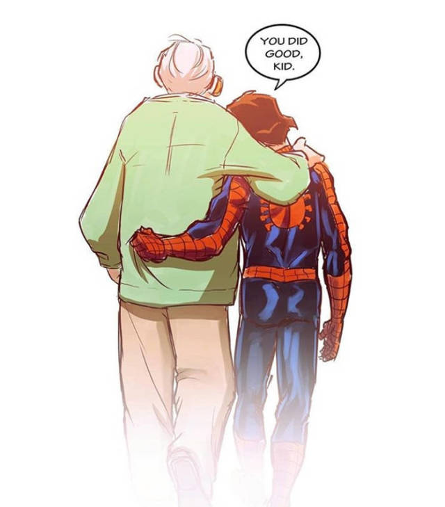 stan lee and spider man rip - You Did Good, Kid.