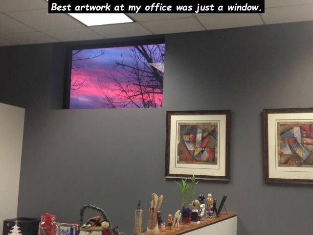 Photography - Best artwork at my office was just a window.
