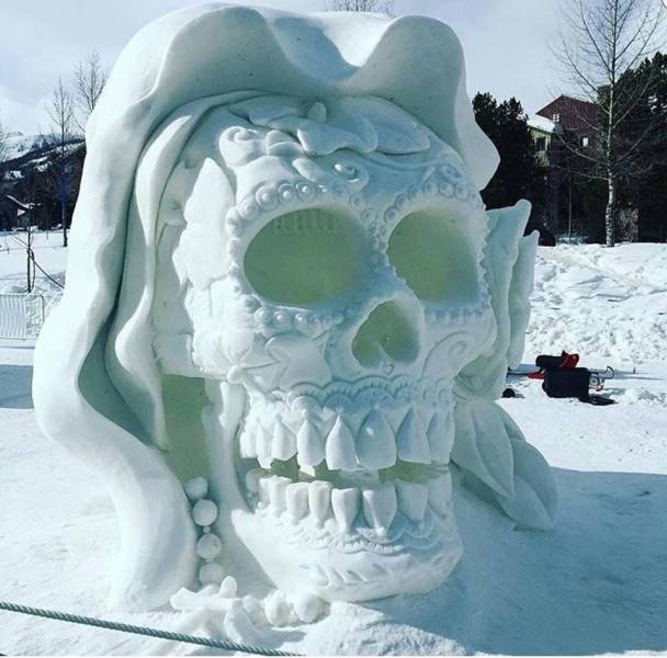 skull snow