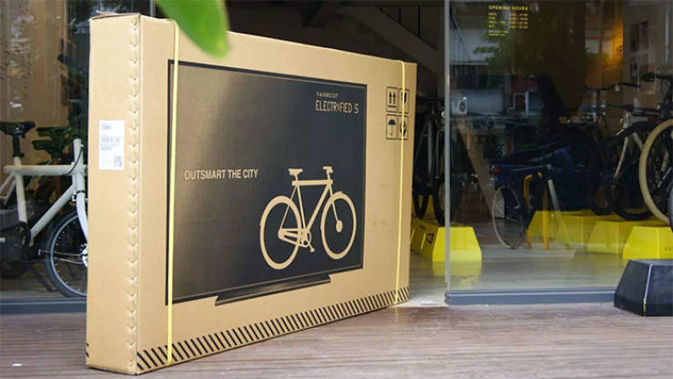 Well, sometimes the most unconventional ideas reap the biggest rewards. Since the new packaging launch last year the VanMoof company saw an 80% drop in damages on their deliveries.