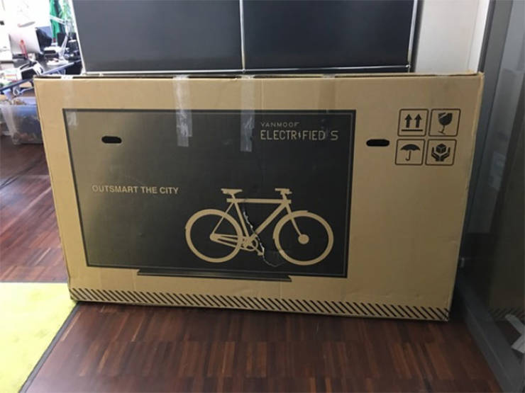 Company Decides To Deliver Their Fragile Bikes As TVs