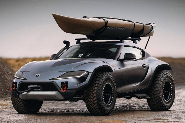 cool pic of toyota supra off road -