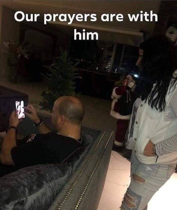 Our prayers are with him