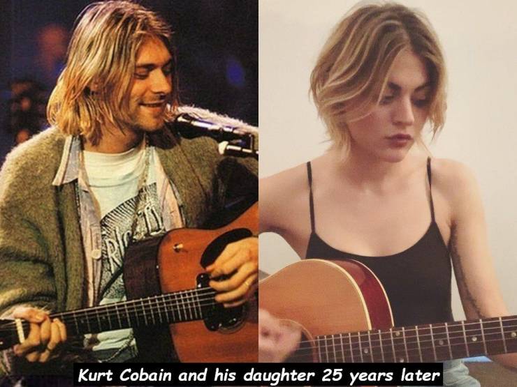kurt cobain unplugged new york - Kurt Cobain and his daughter 25 years later