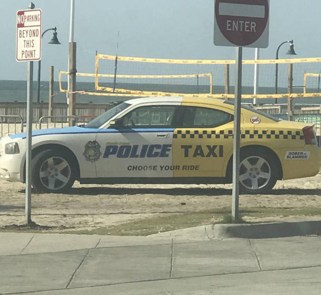 police car - Noparking Enter Beyon Point Police Taxi Sorer Choose Your Ride