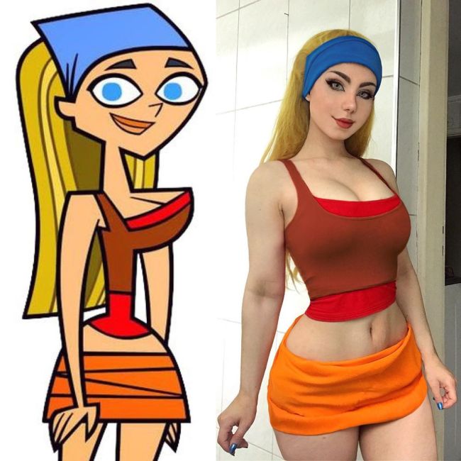 attractive cosplayer total drama lindsay