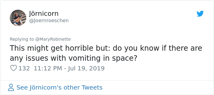 weird teacher tweets - Jrnicorn This might get horrible but do you know if there are any issues with vomiting in space? 132 8 See Jrnicorn's other Tweets