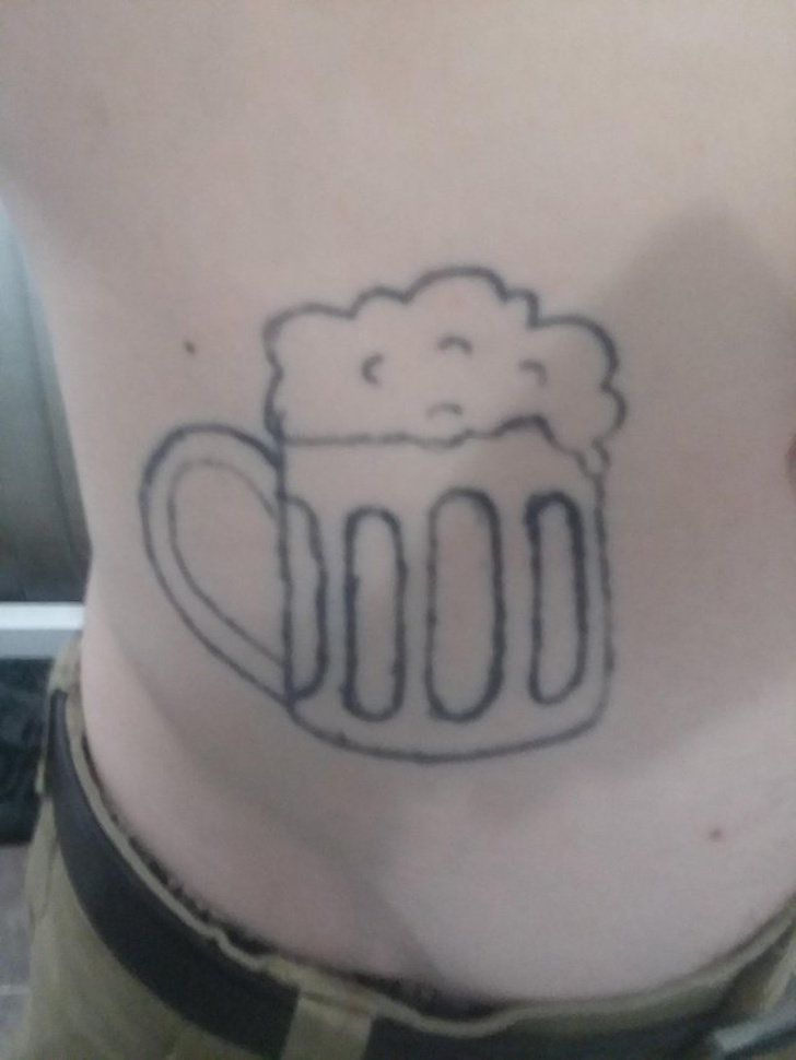 crappy beer tattoo
