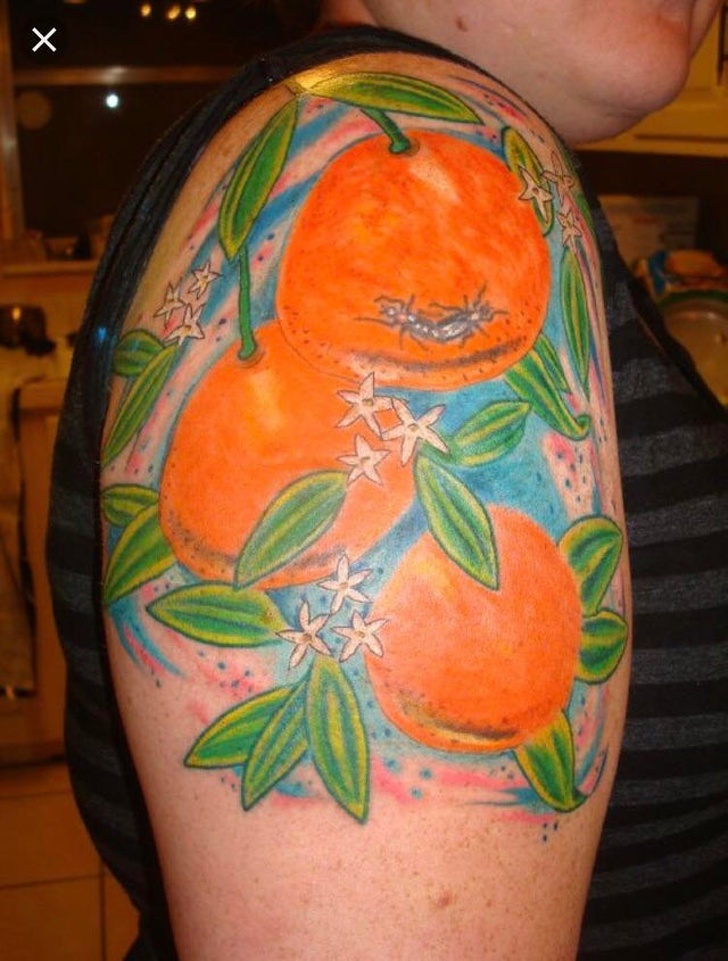 orange blossom tattoo