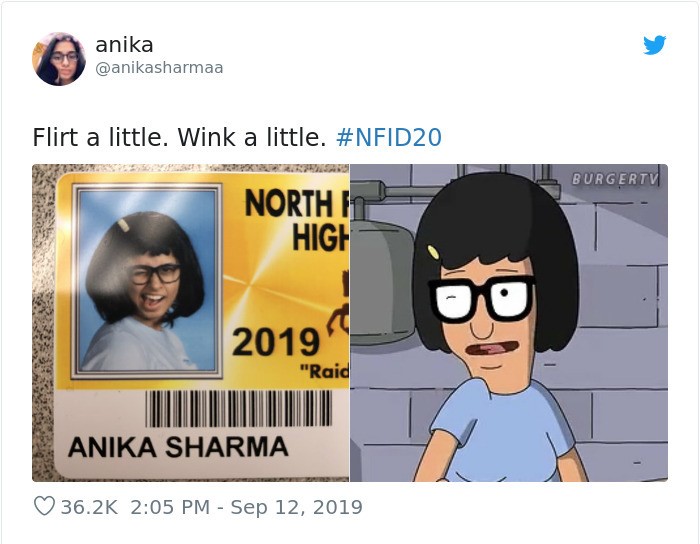 cartoon - anika Flirt a little. Wink a little. Burgertv Northi High 2019