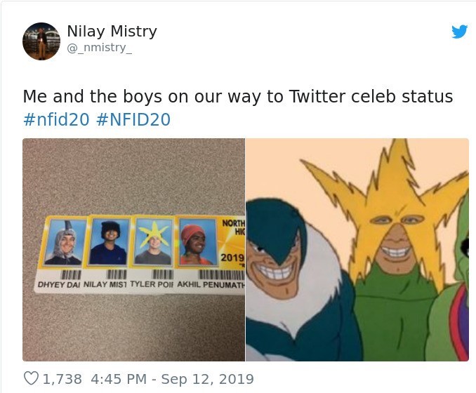 me and the boys spiderman meme - Nilay Mistry Me and the boys on our way to Twitter celeb status North Hk 2019 Risnim Hur Du Vilimo Dhyey Dai Nilay Misi Tyler Poif Akhil Penumath 1,738