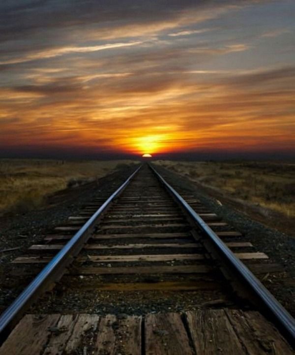 sunrise train tracks