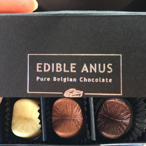 chocolate - Edible Anus Pure Belgian Chocolate