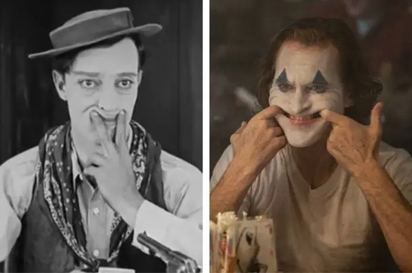 When preparing for the role, Joaquin Phoenix studied the movements of iconic silent film stars like Buster Keaton and Ray Bolger.