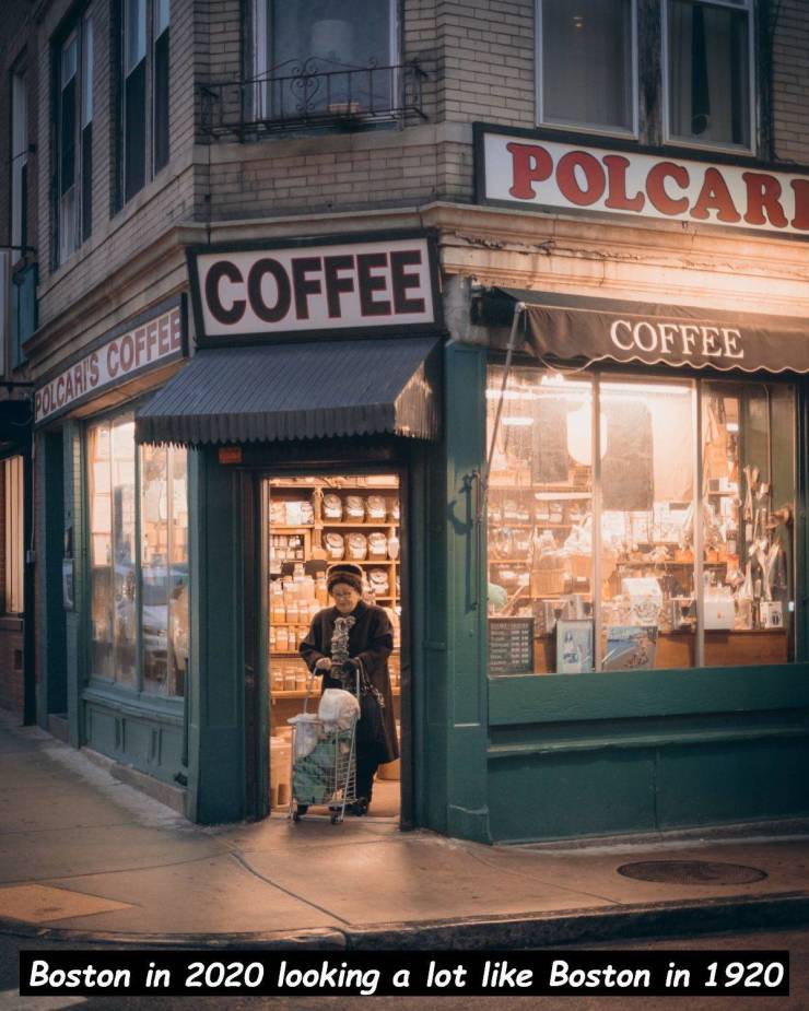 bakery - Polcar Coffee Coffee Coats Co 777. Boston in 2020 looking a lot Boston in 1920