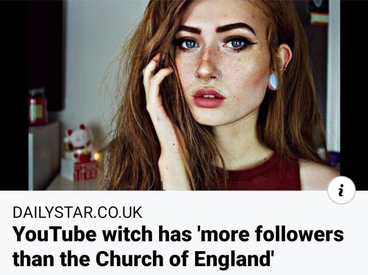 full face no foundation - Dailystar.Co.Uk YouTube witch has 'more ers than the Church of England'